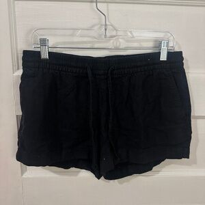 Old Navy black linen shorts
